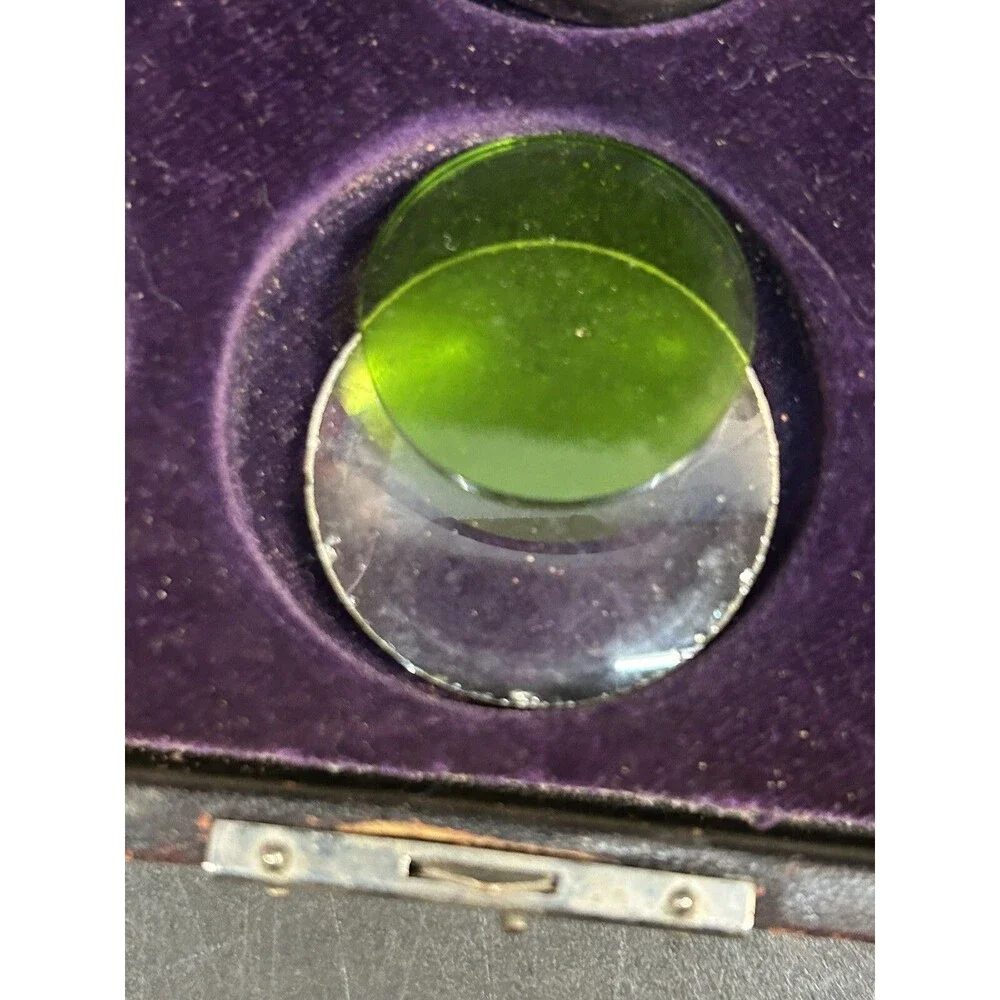 Vintage Rochester Optical Lens Kit With 6 lens in a wood box